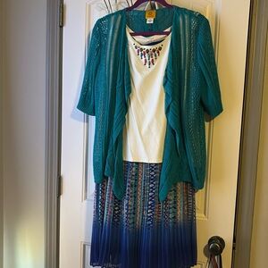 Ladys Ruby Rd skirt set